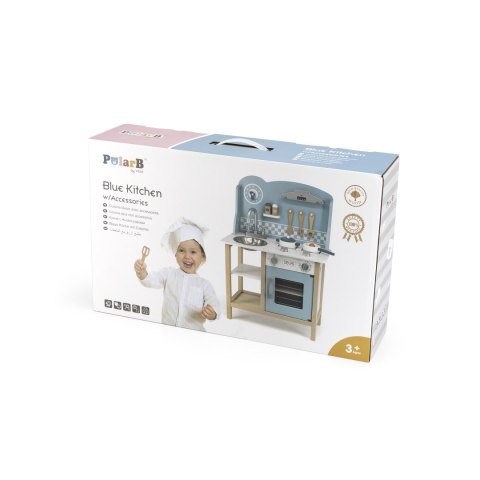 Viga 44047 PolarB Kuchnia z akcesoriami silver-blue Viga 44047 PolarB Kuchnia z akcesoriami silver-blue