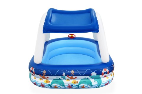 Bestway 54370 Basen dmuchany familijny z daszkiem Morski Kapitan 2.13m x 1.55m x 1.32m Bestway 54370 Basen dmuchany familijny z daszkiem Morski Kapitan 2.13m x 1.55m x 1.32m