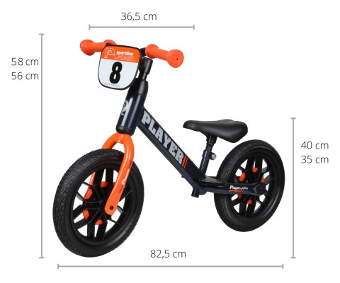 Qplay Rowerek Biegowy Player Orange Qplay Rowerek Biegowy Player Orange