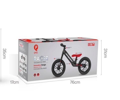 Qplay Rowerek Biegowy Racer Black Qplay Rowerek Biegowy Racer Black