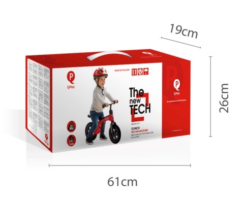 Qplay Rowerek Biegowy Tech Red Qplay Rowerek Biegowy Tech Red