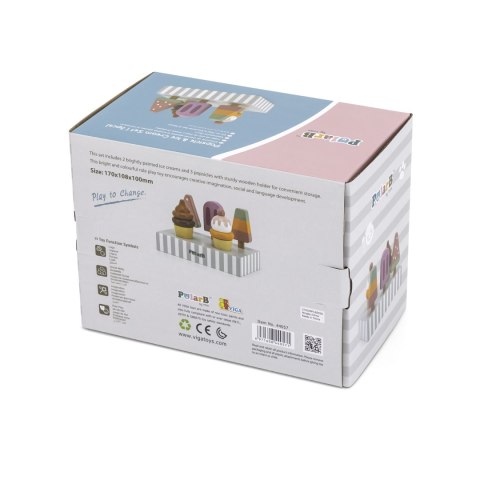 Viga 44057 PolarB Zestaw lodów z podstawką Viga 44057 PolarB Zestaw lodów z podstawką