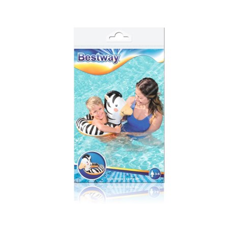 Bestway 36112 Kółko do pływania Zebra 45cm x 51cm Bestway 36112 Kółko do pływania Zebra 45cm x 51cm