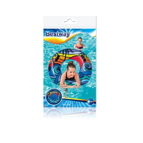 Bestway 36350 Koło do pływania z uchwytami Fale 91cm Bestway 36350 Koło do pływania z uchwytami Fale 91cm
