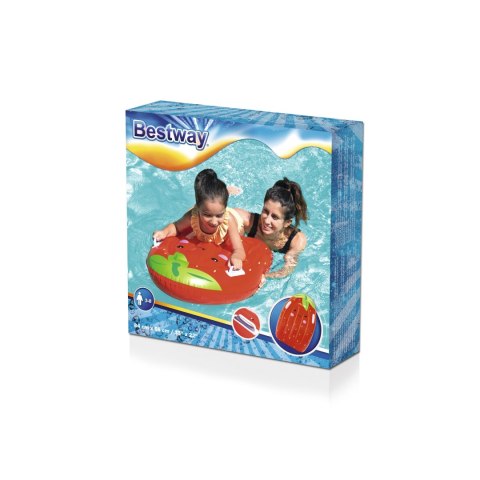 Bestway 42049 Dmuchana deseczka do pływania z uchwytami Truskawka 84cm x 56cm Bestway 42049 Dmuchana deseczka do pływania z uchwytami Truskawka 84cm x 56cm