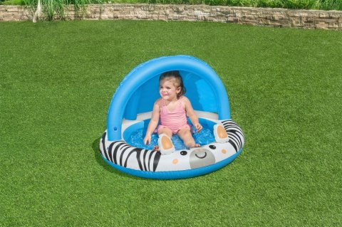 Bestway 52559 Basenik dmuchany z daszkiem i pompowanym dnem Zebra 97cm x 66cm Bestway 52559 Basenik dmuchany z daszkiem i pompowanym dnem Zebra 97cm x 66cm