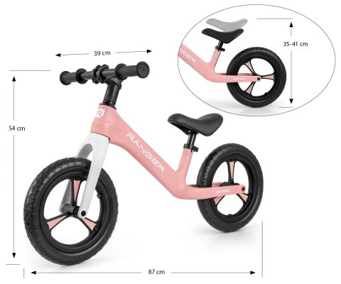 Milly Mally Rowerek Biegowy Ranger Pink Milly Mally Rowerek Biegowy Ranger Pink
