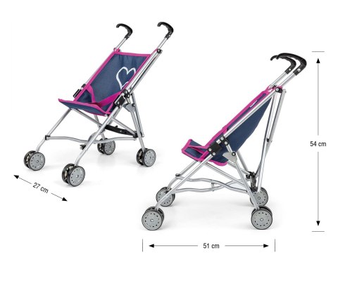 Wózek dla lalek Julia Prestige Navy Wózek dla lalek Julia Prestige Navy