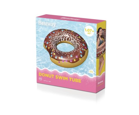 Bestway 36118 Koło do pływania Donut Brązowy 1.07m Bestway 36118 Koło do pływania Donut Brązowy 1.07m