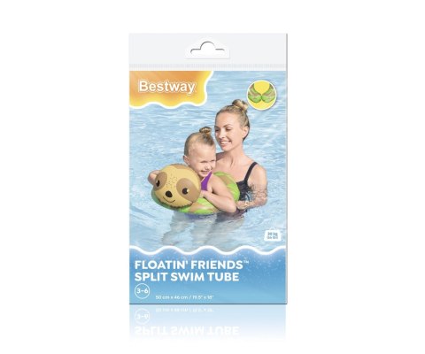 Bestway 36405 Kółko do pływania Leniwiec 50cm x 46cm Bestway 36405 Kółko do pływania Leniwiec 50cm x 46cm