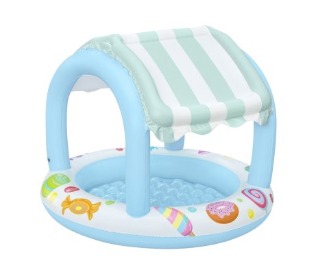 Bestway 52638 Basenik dmuchany z daszkiem i pompowanym dnem Cukierkowy Domek 1.04m x 84cm Bestway 52638 Basenik dmuchany z daszkiem i pompowanym dnem Cukierkowy Domek 1.04m x 84cm