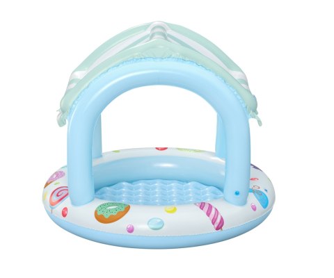 Bestway 52638 Basenik dmuchany z daszkiem i pompowanym dnem Cukierkowy Domek 1.04m x 84cm Bestway 52638 Basenik dmuchany z daszkiem i pompowanym dnem Cukierkowy Domek 1.04m x 84cm