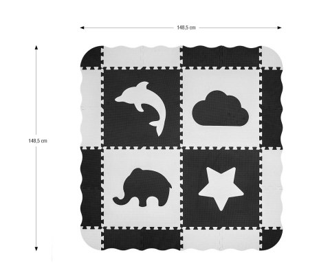 Mata piankowa puzzle Jolly 2x2 - Grey Mata piankowa puzzle Jolly 2x2 - Grey