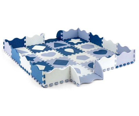 Milly Mally Mata piankowa puzzle Jolly 4x4 Shapes - Blue Milly Mally Mata piankowa puzzle Jolly 4x4 Shapes - Blue