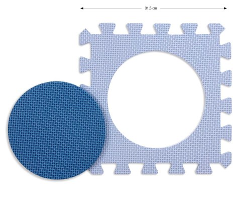 Milly Mally Mata piankowa puzzle Jolly 4x4 Shapes - Blue Milly Mally Mata piankowa puzzle Jolly 4x4 Shapes - Blue