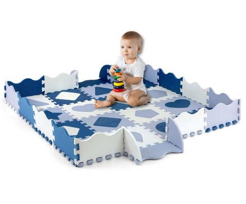 Milly Mally Mata piankowa puzzle Jolly 4x4 Shapes - Blue Milly Mally Mata piankowa puzzle Jolly 4x4 Shapes - Blue