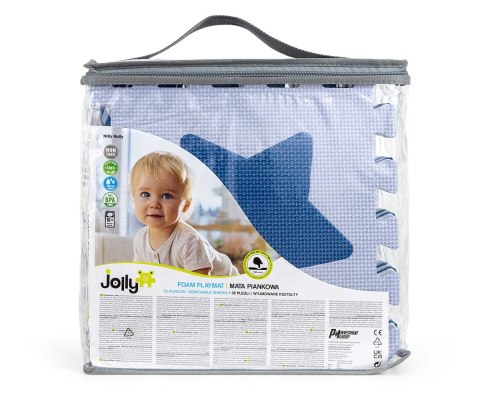 Milly Mally Mata piankowa puzzle Jolly 4x4 Shapes - Blue Milly Mally Mata piankowa puzzle Jolly 4x4 Shapes - Blue