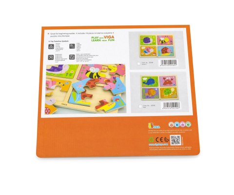 Viga 50190 Puzzle na podkładce 4w1 - morze Viga 50190 Puzzle na podkładce 4w1 - morze