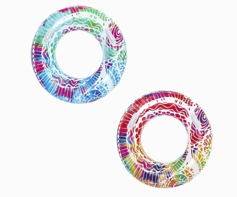 Bestway 36084 Koło do pływania z uchwytami Zawijasy Zielono-Niebieskie 91cm Bestway 36084 Koło do pływania z uchwytami Zawijasy Zielono-Niebieskie 91cm