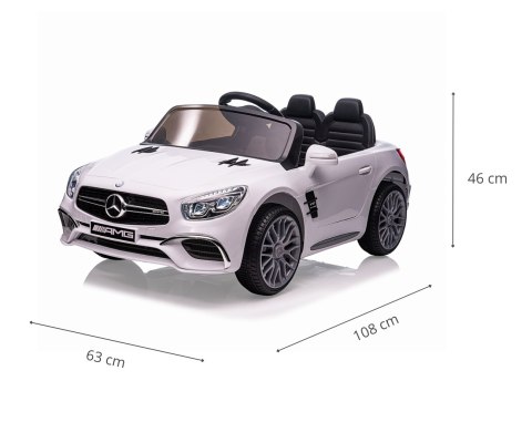 Milly Mally Pojazd na akumulator Mercedes-Benz SL65 AMG White Milly Mally Pojazd na akumulator Mercedes-Benz SL65 AMG White