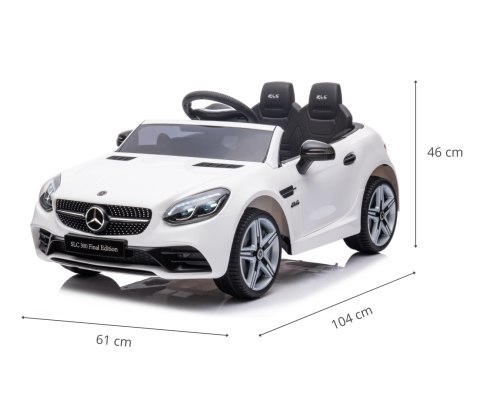 Milly Mally Pojazd na akumulator Mercedes-Benz SLC White Milly Mally Pojazd na akumulator Mercedes-Benz SLC White