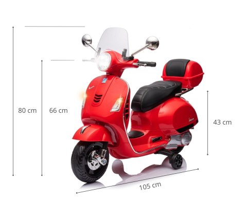 Milly Mally Pojazd na akumulator Vespa GTS Super Red Milly Mally Pojazd na akumulator Vespa GTS Super Red
