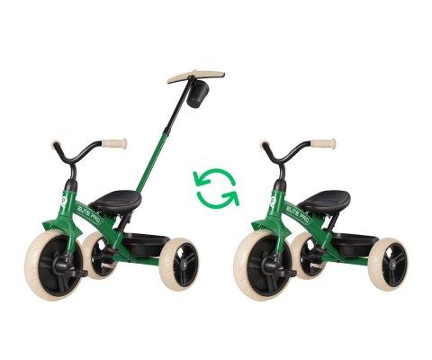 Qplay Rowerek Trójkołowy Elite Pro Green Qplay Rowerek Trójkołowy Elite Pro Green