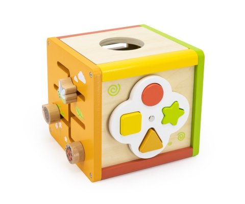 Viga 44716 Kostka edukacyjna 5w1 z labiryntami i cymbałkami Viga 44716 Kostka edukacyjna 5w1 z labiryntami i cymbałkami