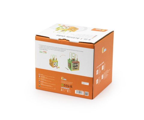 Viga 44716 Kostka edukacyjna 5w1 z labiryntami i cymbałkami Viga 44716 Kostka edukacyjna 5w1 z labiryntami i cymbałkami