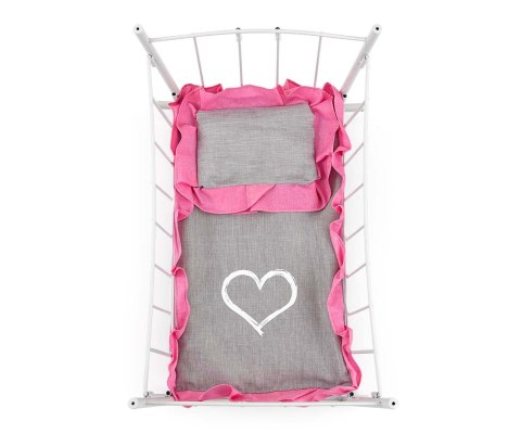 Milly Mally Łóżeczko-Kołyska dla lalek Lily z baldachimem Prestige Pink Milly Mally Łóżeczko-Kołyska dla lalek Lily z baldachimem Prestige Pink