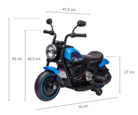 Milly Mally Pojazd na akumulator Motocykl Eagle Blue Milly Mally Pojazd na akumulator Motocykl Eagle Blue