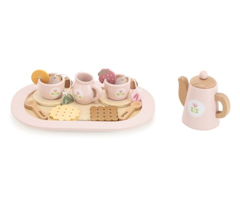 Viga 44267 PolarB Drewniany zestaw do kawy i herbaty - pink Viga 44267 PolarB Drewniany zestaw do kawy i herbaty - pink