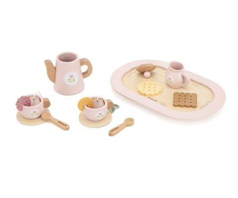 Viga 44267 PolarB Drewniany zestaw do kawy i herbaty - pink Viga 44267 PolarB Drewniany zestaw do kawy i herbaty - pink