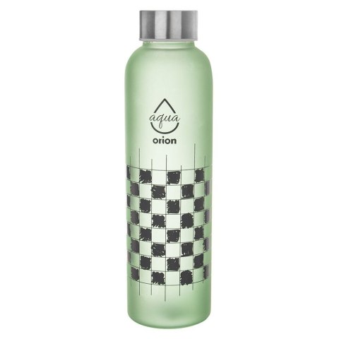Butelka szklana bidon na wodę sok lemoniadę smoothie koktajl szachownica 600 ml Butelka szklana bidon na wodę sok lemoniadę smoothie koktajl szachownica 600 ml