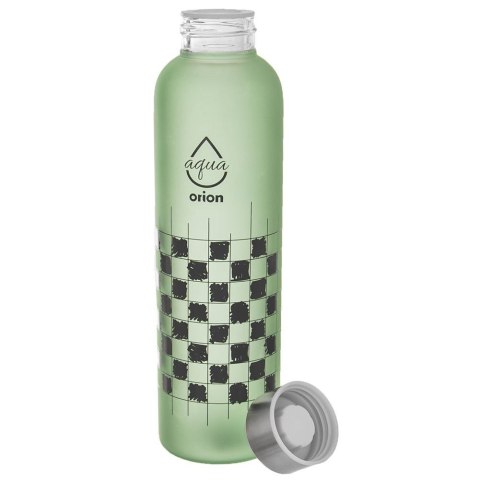 Butelka szklana bidon na wodę sok lemoniadę smoothie koktajl szachownica 600 ml Butelka szklana bidon na wodę sok lemoniadę smoothie koktajl szachownica 600 ml
