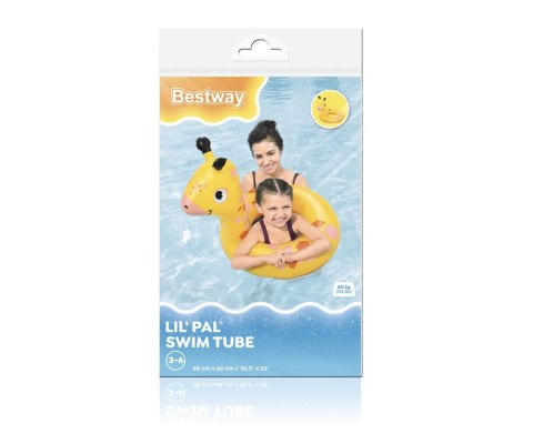 Bestway 36464 Kółko do pływania Żyrafka 68cm x 66cm Bestway 36464 Kółko do pływania Żyrafka 68cm x 66cm
