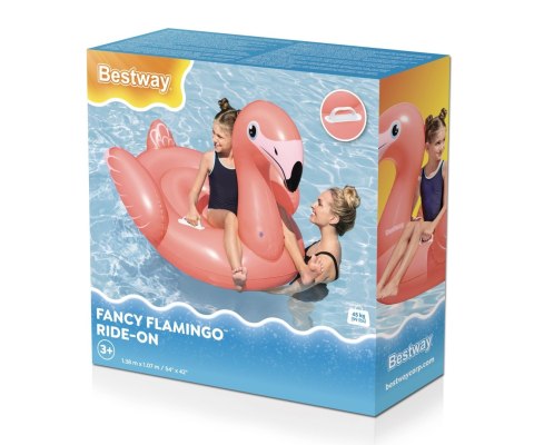 Bestway 41525 Dmuchany Flaming do pływania 1.38m x 1.07m Bestway 41525 Dmuchany Flaming do pływania 1.38m x 1.07m