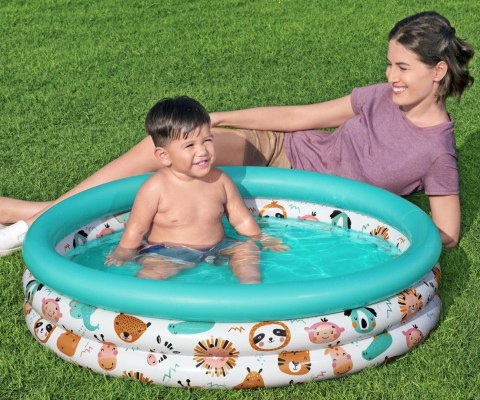 Bestway 51008 Basenik dmuchany Zwierzątka z safari 102cm x 25cm Bestway 51008 Basenik dmuchany Zwierzątka z safari 102cm x 25cm