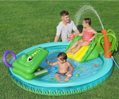 Bestway 53166 Wodny plac zabaw Zatoka krokodyli 2.24m x 1.81m x 72cm Bestway 53166 Wodny plac zabaw Zatoka krokodyli 2.24m x 1.81m x 72cm