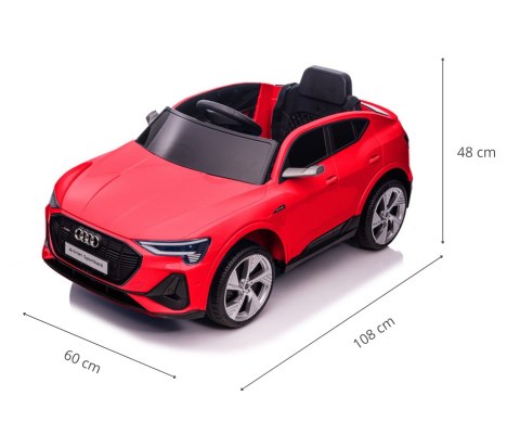 Milly Mally Pojazd na akumulator Audi E-Tron Sportback 4x4 Red Milly Mally Pojazd na akumulator Audi E-Tron Sportback 4x4 Red