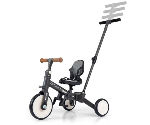 Milly Mally Rowerek 5w1 Optimus Max Dark Grey Milly Mally Rowerek 5w1 Optimus Max Dark Grey