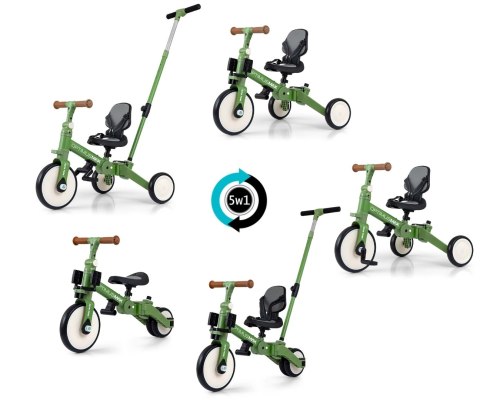 Milly Mally Rowerek 5w1 Optimus Max Green Milly Mally Rowerek 5w1 Optimus Max Green