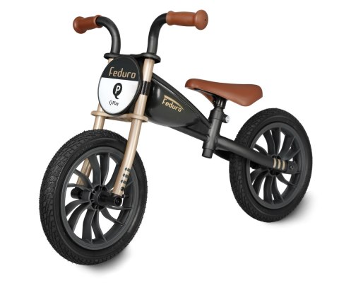 Qplay Rowerek Biegowy Feduro Black-Golden Qplay Rowerek Biegowy Feduro Black-Golden