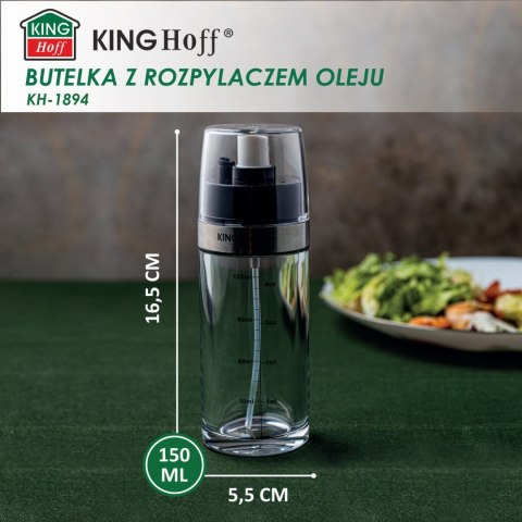 ATOMIZER SPRYSKIWACZ DO OLEJU OLIWY OCTU 2W1 150ML KINGHOFF KH-1894 ATOMIZER SPRYSKIWACZ DO OLEJU OLIWY OCTU 2W1 150ML KINGHOFF KH-1894