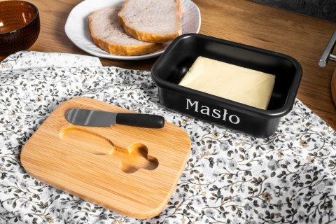 CHLEBAK METALOWY CZARNY Z DESKĄ DO KROJENIA + MASELNICZKA + NÓŻ BRUNBESTE BB-2777 CHLEBAK METALOWY CZARNY Z DESKĄ DO KROJENIA + MASELNICZKA + NÓŻ BRUNBESTE BB-2777