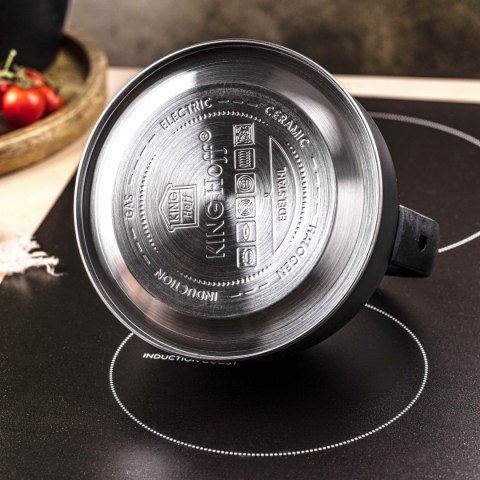 CZAJNIK STALOWY 1.5L MATOWY CZARNY KINGHOFF KH-1897 CZAJNIK STALOWY 1.5L MATOWY CZARNY KINGHOFF KH-1897