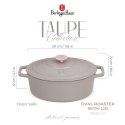 EMALIOWANA BRYTFANNA ŻELIWNA 4.65L 30CM BERLINGER HAUS STRONG MOLD TAUPE BH-6541