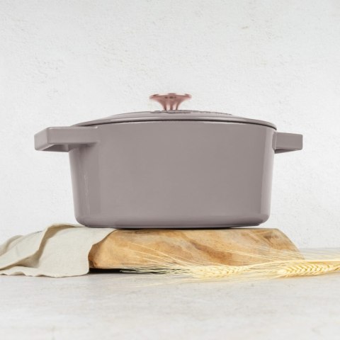 EMALIOWANY GARNEK ŻELIWNY 4.35L 24CM BERLINGER HAUS STRONG MOLD TAUPE BH-6525 EMALIOWANY GARNEK ŻELIWNY 4.35L 24CM BERLINGER HAUS STRONG MOLD TAUPE BH-6525