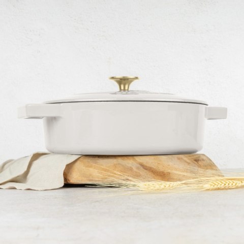 EMALIOWANY NISKI GARNEK ŻELIWNY 2.57L 26CM BERLINGER HAUS STRONG MOLD SAHARA BH-6530 EMALIOWANY NISKI GARNEK ŻELIWNY 2.57L 26CM BERLINGER HAUS STRONG MOLD SAHARA BH-6530