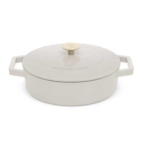 EMALIOWANY NISKI GARNEK ŻELIWNY 2.57L 26CM BERLINGER HAUS STRONG MOLD SAHARA BH-6530 EMALIOWANY NISKI GARNEK ŻELIWNY 2.57L 26CM BERLINGER HAUS STRONG MOLD SAHARA BH-6530